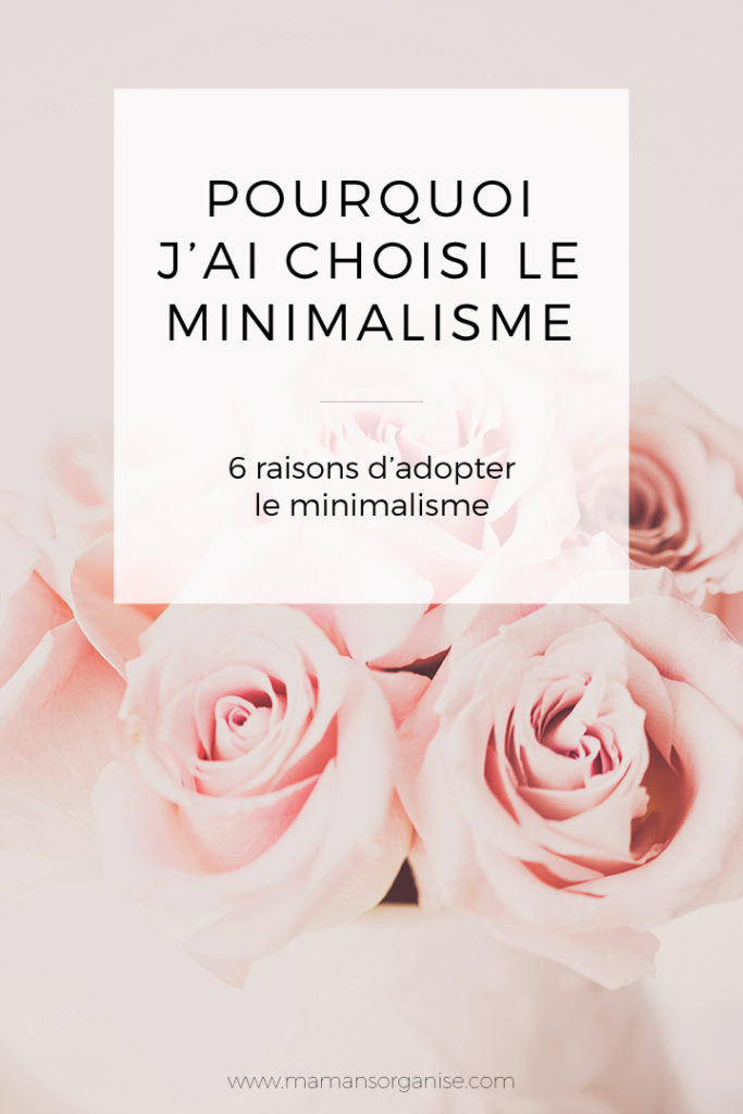 Pourquoi j'ai choisi le minimalisme ?