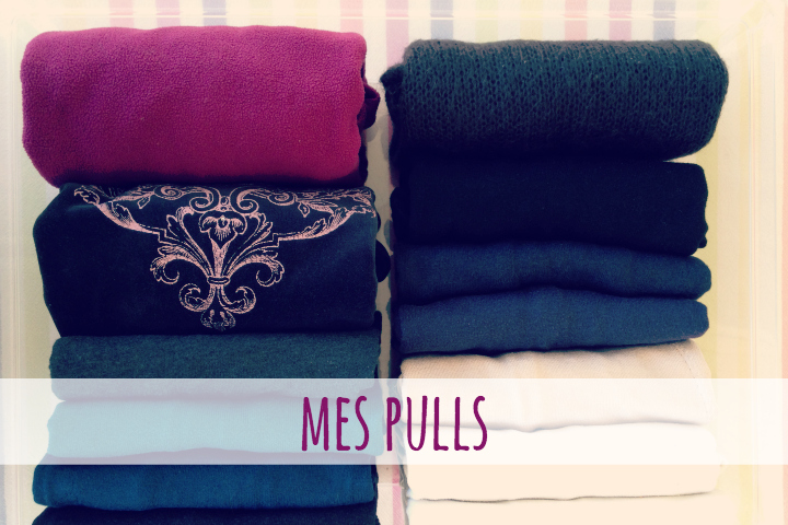 Mes pulls pliés selon la méthode KonMari