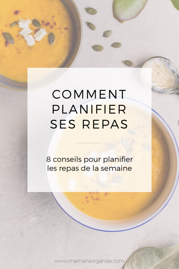 Planifier les repas de la semaine