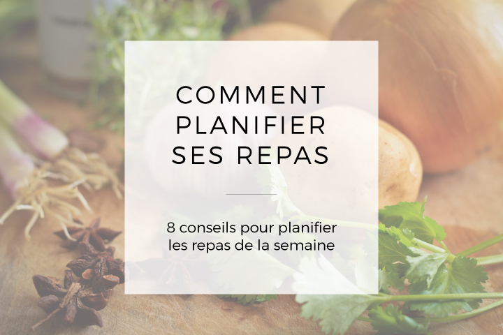 Planifier les repas de la semaine